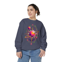 Cosmic Orbit Sweatshirt — Neon Planet Graphic Pullover