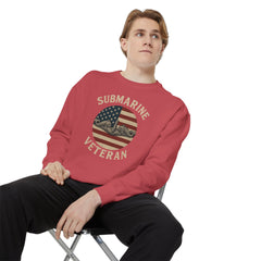 Vintage Submarine Veteran Sweatshirt, Unisex Crewneck, Comfortable Casual Wear, Perfect Gift for Veterans, Military Appreciation