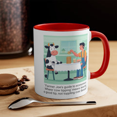 COW TIPPING Awareness - Accent Mugs | Cow Tipping Is Real, Bovine Humor. Gift For Him, Gift For Her, Farm Humor, Cow Fan Gift, Farm Animal