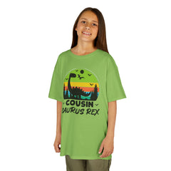 Cousin Saurus Rex Kids Tee - Fun Dino T-Shirt, Kids Birthday Gift, Toddler Dino Merchandise, Summer Playwear, Adventure Clothing
