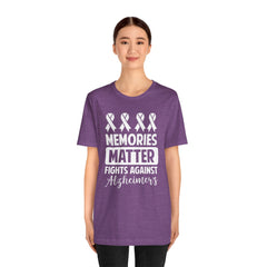 MEMORIES MATTER Fights Against Alzheimers- Unisex Jersey Short Sleeve Tee