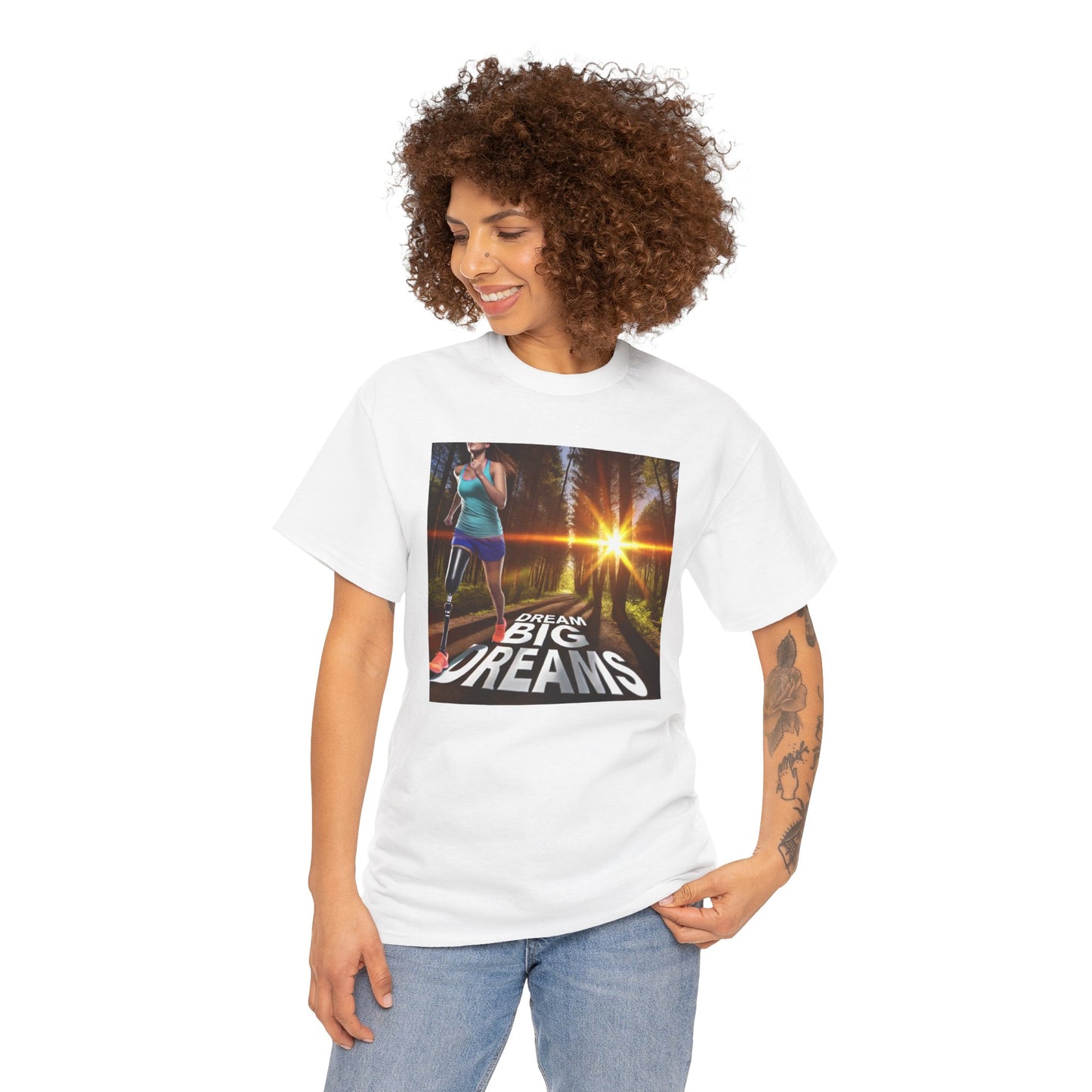 Amputee Dream Big Dreams  - Unisex Heavy Cotton Tee