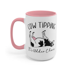 COW TIPPING Awareness - Accent Mugs | Cow Tipping Is Real, Bovine Humor. Gift For Him, Gift For Her, Farm Humor, Cow Fan Gift, Farm Animal