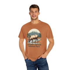Grand Teton National Park Graphic, Comfort Colors Soft Relaxed Fit Unisex Garment-Dyed T-shirt