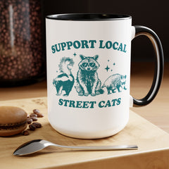 Funny Critters Quote, Two-Tone Coffee Mugs, 15oz, Animal Lovers Gift, gift for her, gift for him, office mug gift, Birthday Gift,