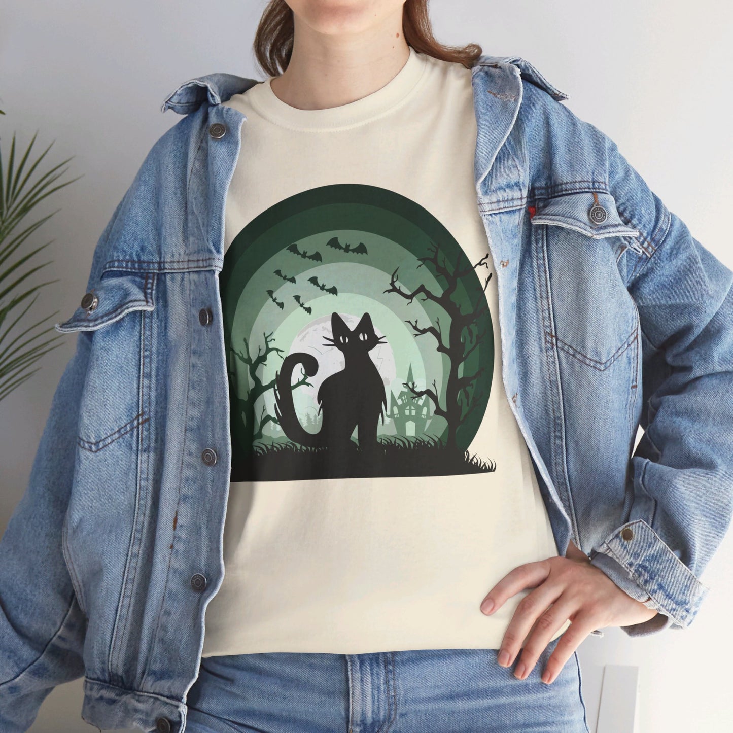 BLACK CAT! Graphic Unisex Heavy Cotton Tee