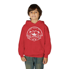 Youth Hoodie — 'The Hideout' Lake Ariel PA Cabin Adventure Hoodie