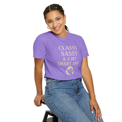 Classy Sassy T-shirt, Unisex Casual Top, Statement Tee, Gift for Her, Fashion Apparel, Birthday Humor Shirt