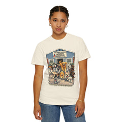 Front Graphic "Who Let the Dogs Out?" Baldwin Harbor Animal Hospital Cute Vet Clinic T Shirt