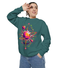 Cosmic Orbit Sweatshirt — Neon Planet Graphic Pullover