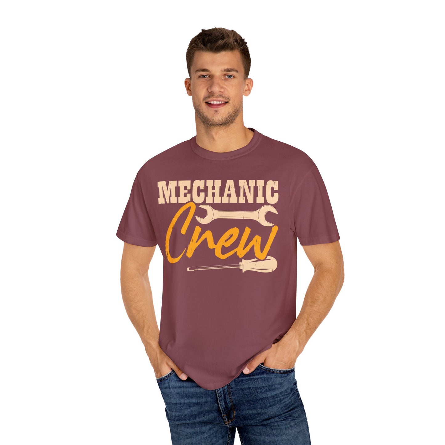 Mechanic Crew Shirt, Comfort Colors Unisex Relaxed Fit T Shirt