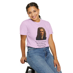Isaac Newton Quote T-Shirt — "Gravity wasn't my idea" Scientific Humor Tee