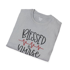 Blessed Nurse - Unisex Softstyle T-Shirt | Nurse Awareness, Medical Wear, Gift For Her, Scrubs Tee, Medical Staff Gift, Registered Nurse, RN