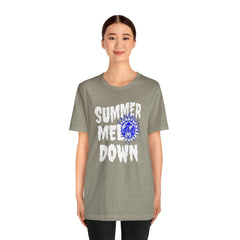 Summer Meltdown Graphic Tee — "Summer Melt Down" Sun Design