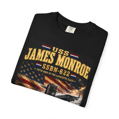 USS James Monroe SSBN-622 Submarine T-Shirt — Forty One For Freedom Patriotic Crew Tee