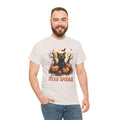 Black Cat And Pumpkin! Graphic Unisex Heavy Cotton Tee