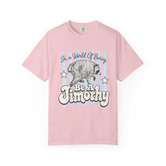 Be A Timothy T-Shirt — Retro Raccoon Graphic Tee ("In a World of Boring")