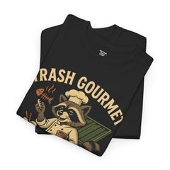 Trash Gourmet Unisex Heavy Cotton Tee, Funny Graphic T-Shirt, Quirky Casual Wear, Unique Gift for Food Lovers, Eco-Friendly Apparel