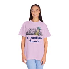 Navajo The Truth Is Out There UFO - Graphic Unisex Garment Dyed Short Sleeve Tee