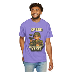Speed Enforced By Radar T-Shirt — MASH 4077 Retro Traffic Cop Graphic Tee