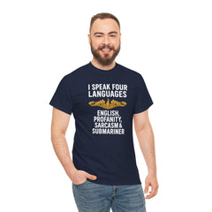 Funny United States Submarine Officer Multilingual T-Shirt