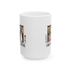 Book Lover quote mug, funny Librarian gift, white ceramic mug, 11oz,15oz mug, gift for Cat Lover, gift for him, gift for her, Birthday Gift