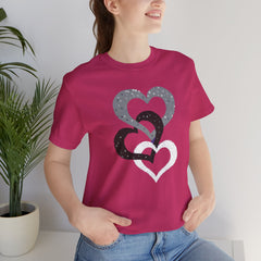 Triple Heart Design Tee