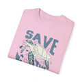 Sea Turtles, Save The Turtles -  Graphic Unisex Garment-Dyed T-shirt