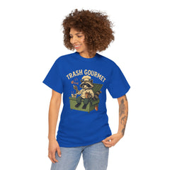 Trash Gourmet Unisex Heavy Cotton Tee, Funny Graphic T-Shirt, Quirky Casual Wear, Unique Gift for Food Lovers, Eco-Friendly Apparel