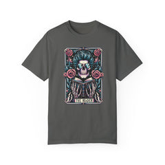 TAROT CARD WEED T Shirt, Vintage Style tee, Skeleton Reader Graphic Tee, Weed Lover, Smoke Cannabis tee, Relaxed Fit tee, Stoner Lifestyle