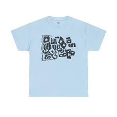 Abstract Artistic Unisex Cotton Tee - Unique Graphic Design, Casual Wear, Gifts for Art Lovers, Everyday Style, Eco-Friendly Fashion