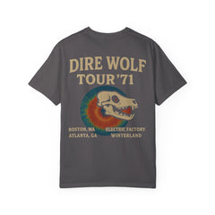 Retro Band Tour Unisex Comfort Colors T-Shirt - Dire Wolf '71