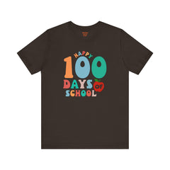 100 DAYS OF SCHOOL - Unisex Jersey Short Sleeve Tee | Elementary School Holiday, Gift For Her, Gift For Him, Teacher Shirt, Classroom Shirt