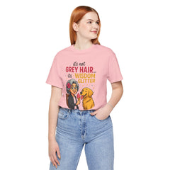 Wisdom Glitter Tee: Funny Gift for Dog Lovers, Mother's Day, Birthday, Casual Wear, Unisex Shirt