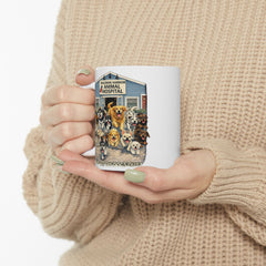 Who Let The Dogs Out Baldwin Harbor Animal Hospital Ceramic Mug – (11oz/15oz)