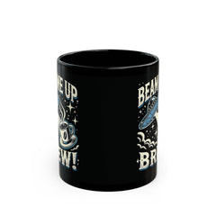 UFO Beam Me Up Brew - Black Mug (11oz, 15oz)