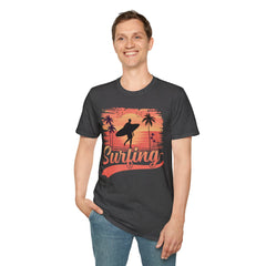 Surfing Unisex Softstyle Graphic T-Shirt