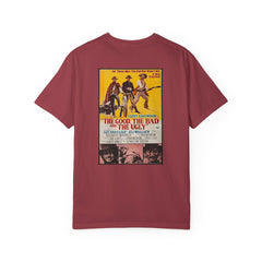 Vintage The Good The Bad And The Ugly Western Movie Front And Back Graphic T-Shirt