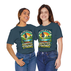 Woman Leg Amputee Amputee Strong  - Graphic Unisex Jersey Short Sleeve Tee