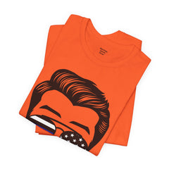 BACK THE BLUE Dad with Glasses, Graphic Unisex Short Sleeve Tee