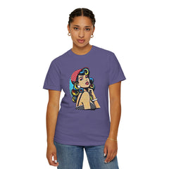 Pop Art Pinup Girl Comfort Colors T-Shirt