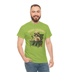 Trash Gourmet Unisex Heavy Cotton Tee, Funny Graphic T-Shirt, Quirky Casual Wear, Unique Gift for Food Lovers, Eco-Friendly Apparel