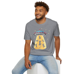 CAT ABDUCTION Is Real, Unisex Softstyle Graphic T-Shirt