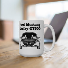 Ford Mustang Shelby GT500 Ceramic Mug - Classic Car Lovers Gift - 11oz & 15oz Sizes