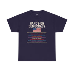 Hands-On Democracy Unisex Heavy Cotton Tee - Political Statement Shirt