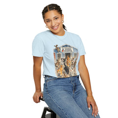 Front Graphic "Who Let the Cats Out?" Baldwin Harbor Animal Hospital Cute Vet Clinic T Shirt