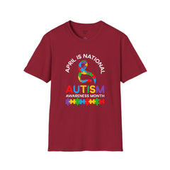 Autism awareness tee, softstyle, unisex autism shirt, short sleeve autism tee, shirt for autism, support autism shirt, gift for autistic kid