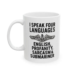 Submarine Enlisted Language Lover Ceramic Mug | Navy Submarine Coffee Cup