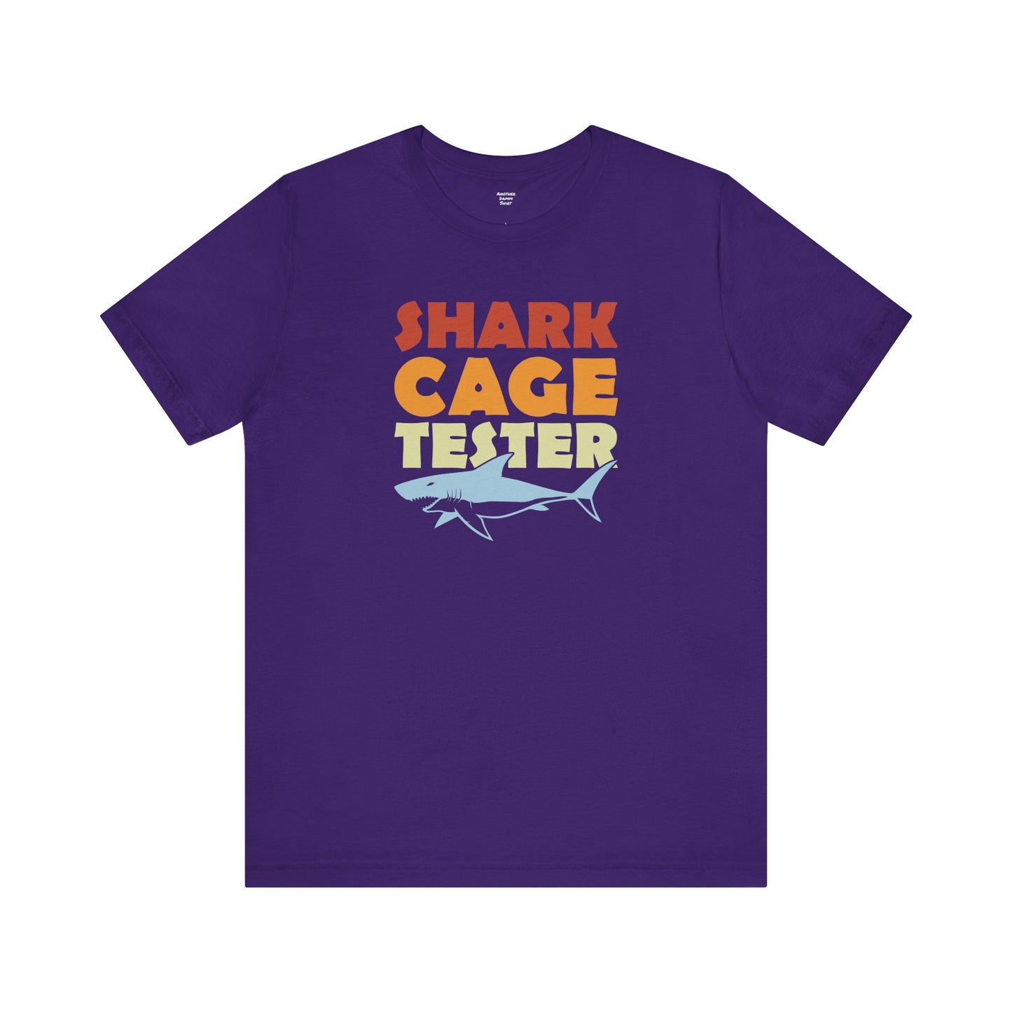 SHARK CAGE TESTER - Graphic Unisex Short Sleeve Tee