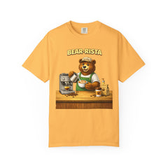 Bear‑Rista Coffee T‑Shirt — Cute Barista Bear Graphic Tee